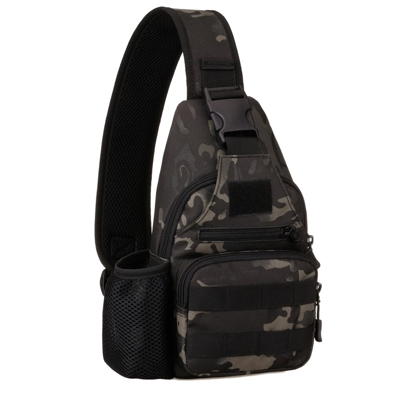 Продажа Высококачественный нейлоновый мужской слинг-рюкзак, Наплечные сумки для бутылок с водой, военный рюкзак, повседневный мужской нагрудный рю...