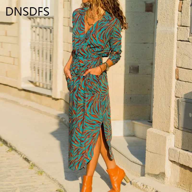 Элегантное шифоновое платье в полоску Платья для женщин 2019 Летнее с длинным