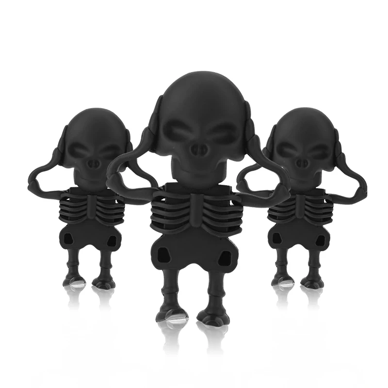 Горячая Распродажа Usb флэш накопитель 128 ГБ Хэллоуин череп ручка 2 0 память usb