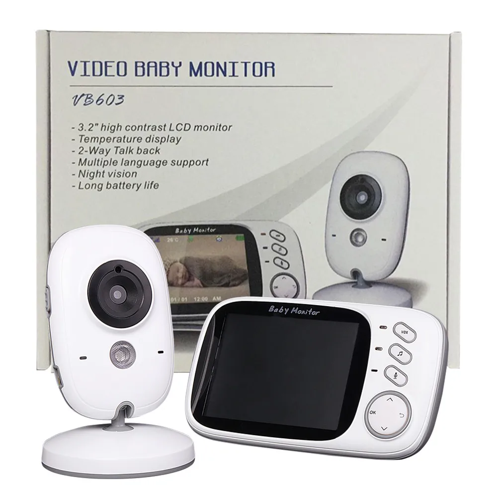 6037 cry baby alarm 3 2 дюйма TFT LCD ИК ночного видения way Talk 8 колыбельных монитор температуры