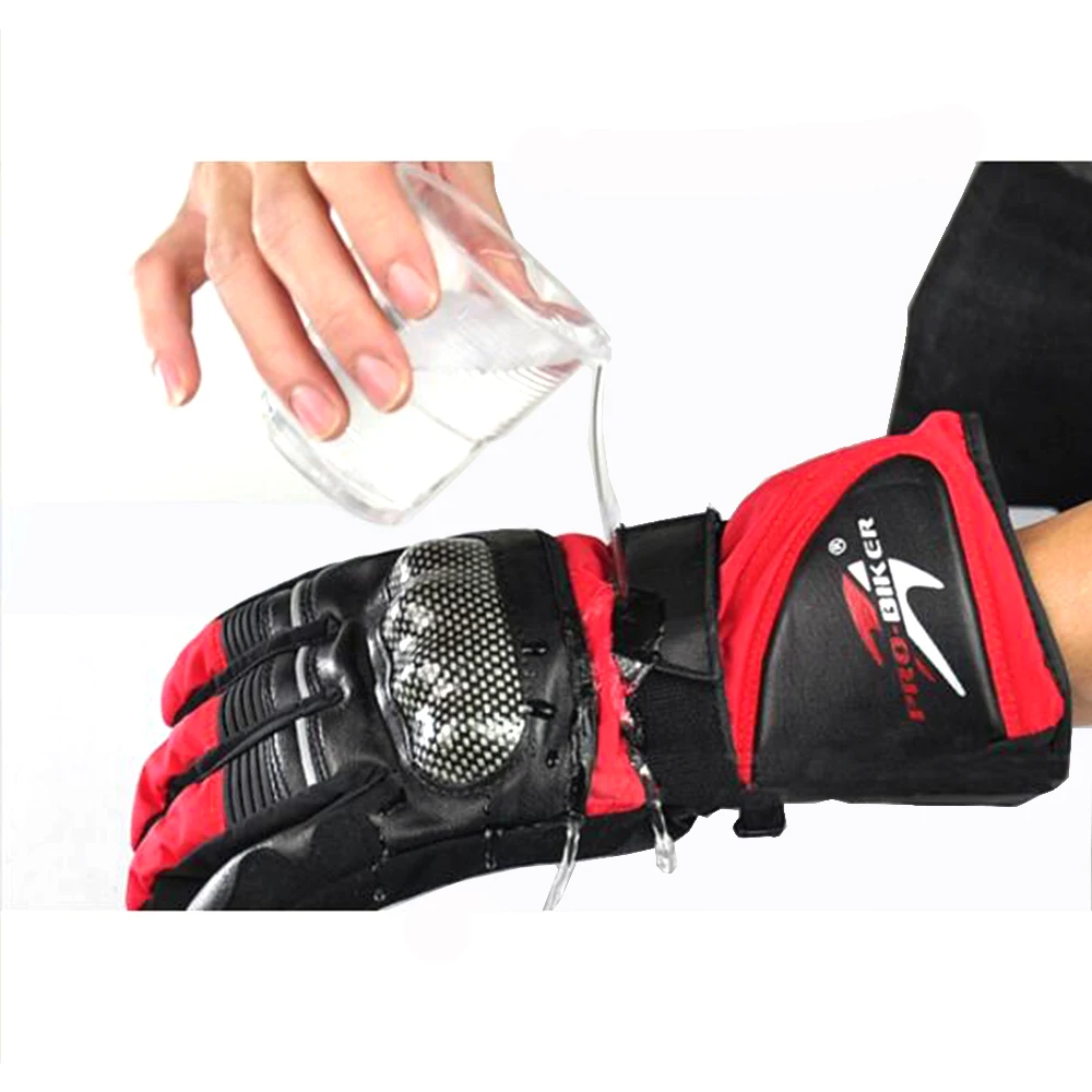 Кожаные перчатки мотоциклетные зимние водонепроницаемые ветрозащитные