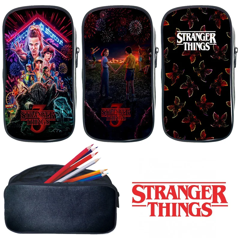 

Kids Pencil Bag Stranger Things Childs Purse Boys Girls Pencil Box Student School Supplies Stationery Storage Bag Pencil Holder