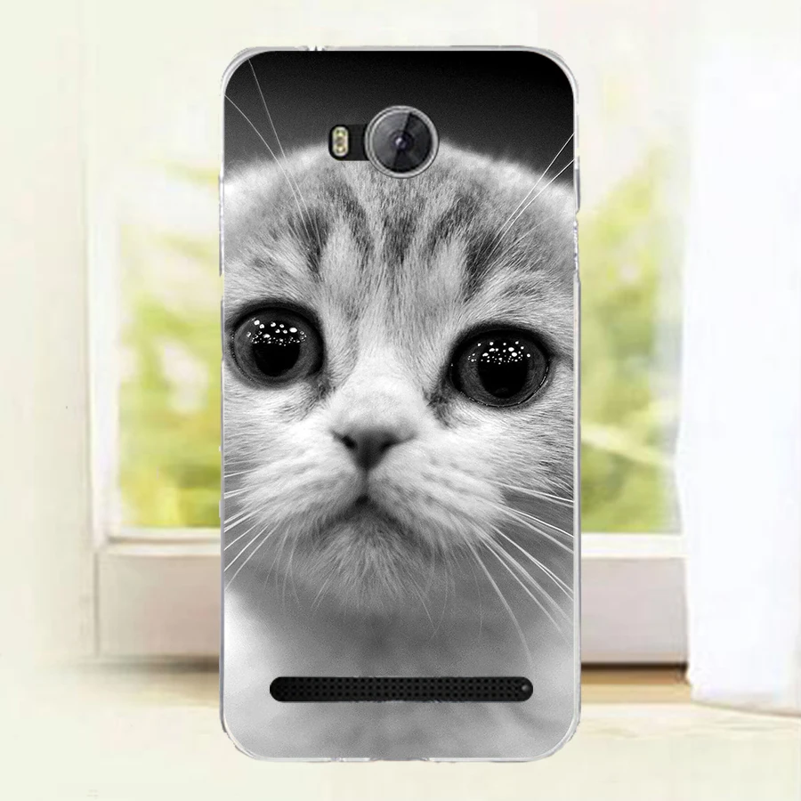 Животный красочный чехол для Huawei Y3II LUA-L21 LUA-U22 LUA-U02. Мягкие силиконовые чехлы Honor Bee 2 Protector Baicvery Cover on.