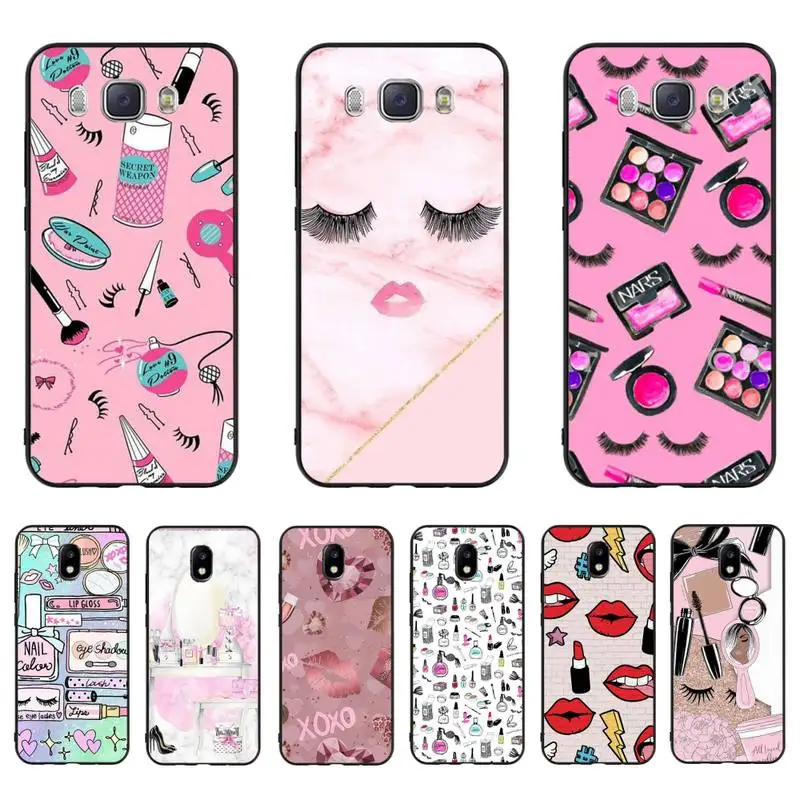 

Maiyaca Beautiful girl's makeup brush Shell Phone Case For Samsung J7 J8 J6 J4Plus J5 J7Prime J2 J5Prime M10 M20 M30