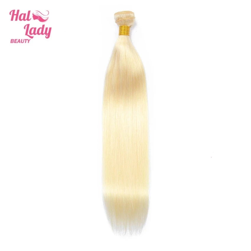 

Halo Lady Beauty 613 Color Bundle Blonde Brazilian Hair Extensions Straight Human Hair Bundles Weaves Remy 24 26 28 30 inch