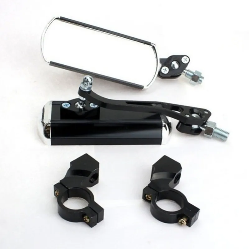 

New Mountain Bike Rearview Mirror Aluminum Alloy Light Mirror Adjustable Handlebar Left Right Mirrors Yellow