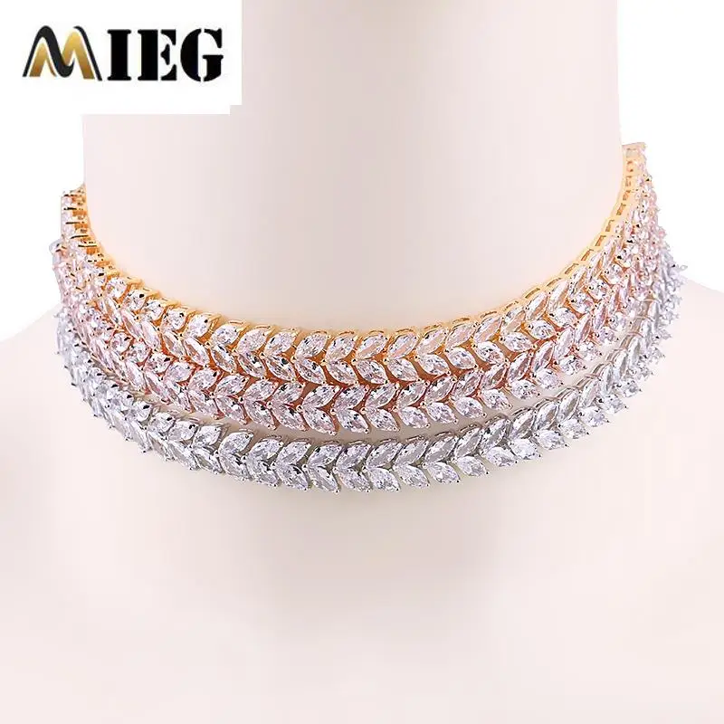 Женское Ожерелье чокер из фианита с фианитом|Колье| |