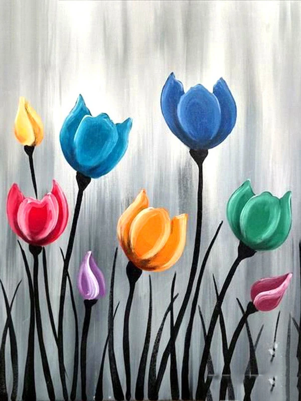 

5d Flowers Diamond Painting Full Square Drill Diamond Embroidery Sale Cross Stitch Home Decoration New Arrival