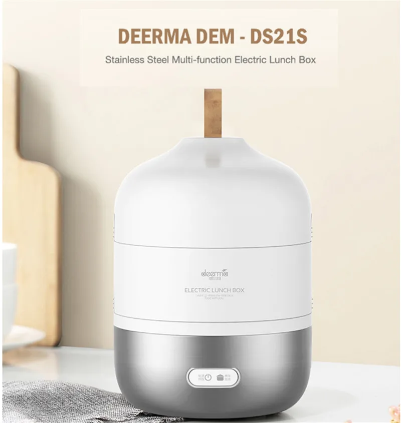 DEERMA DEM-DS21S 2L нержавеющая сталь электро ланч бокс Многофункциональный Weated теплый Ланчбокс переносной пищевой контейнер для дома