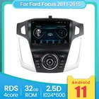 Система Android для Ford Focus 3 Mk 3 2012- 2015 2016 2017 2018, автомобильное радио, мультимедийный видеоплеер, GPS-навигатор, без Dvd, 2din