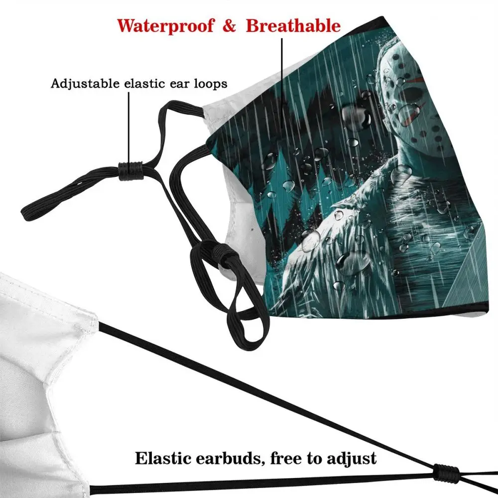 Неодноразовая маска для лица Jason вурхесская Пятница 13-е цельная Пылезащитная