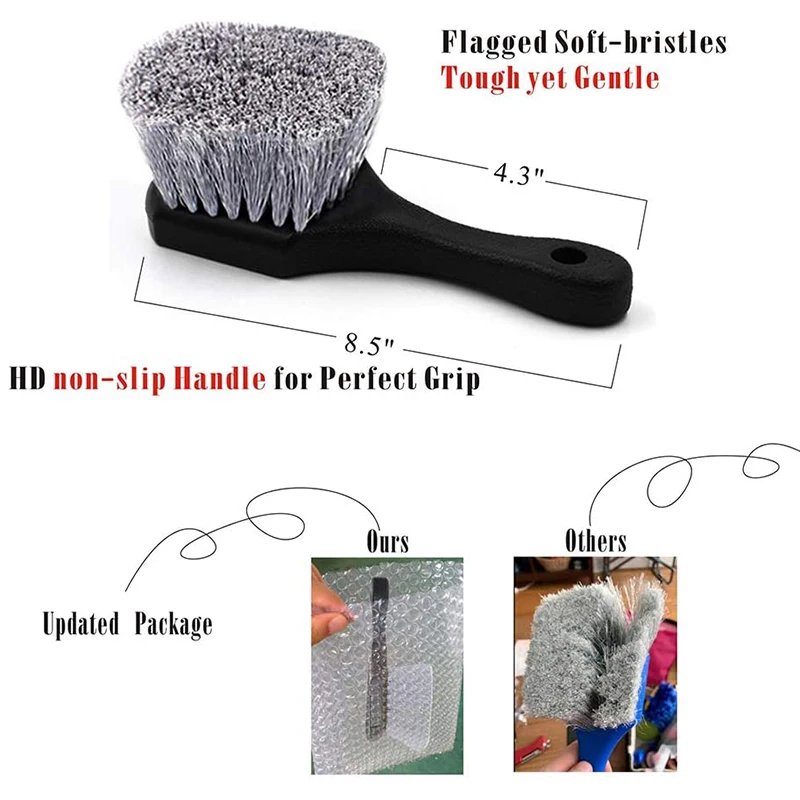 

Car Beauty Kit Detail Brush Kit Rim and Tire Brush Crevice Brush Car Wash Cleaning Small Brush