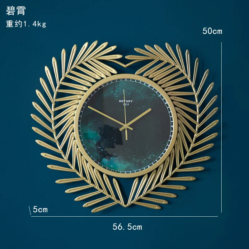 

Nordic Design Wall Clock Living Room Creative Luxury Silent Wall Clock Kitchen Large Bedroom Luxury Zegar Decoration AE50WC