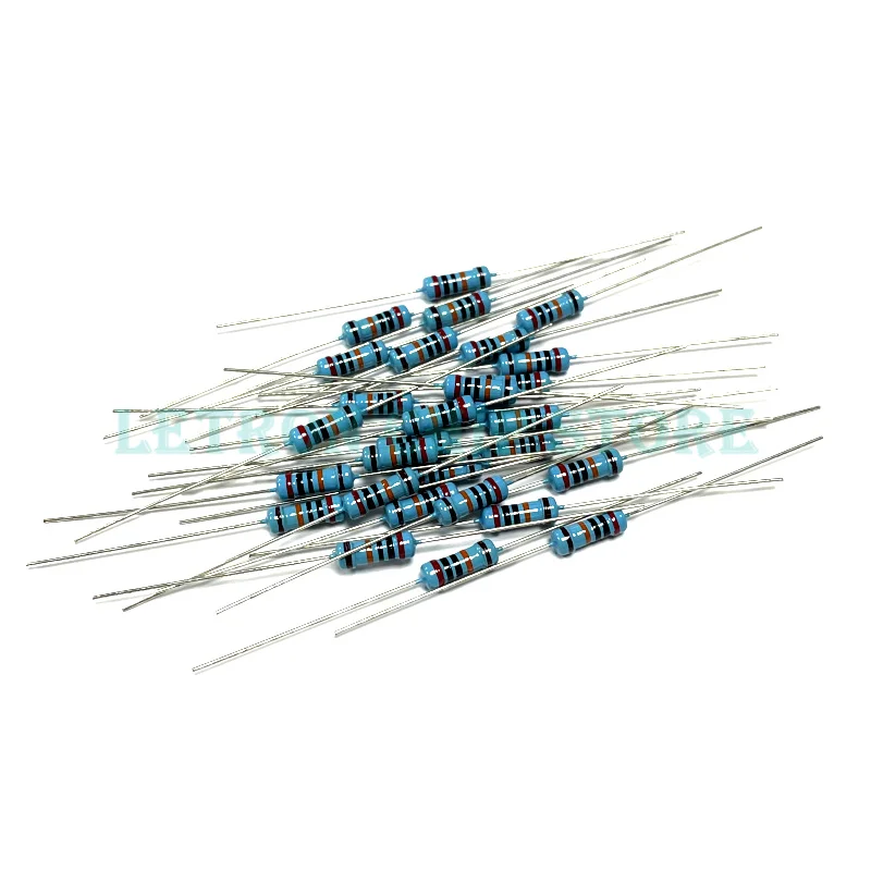 

Металлический пленочный резистор 1/2 Вт, 50 шт., 1R ~ 2,2 M 100R 220R 330R 1K 1,5 K 2,2 K 3,3 K 4,7 K 10K 22K 47K 100K 100 220 330 1K5 2K2 3K3 4K7 ом