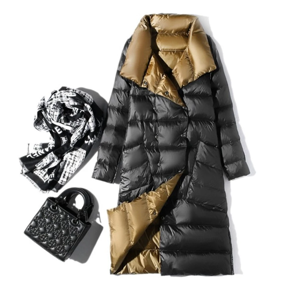 

2021 Winter Abrigo Mujer Hight Quality Female Winter White Duck Down Female Thick Warm Down Coat Kurtka Zimowa Damska