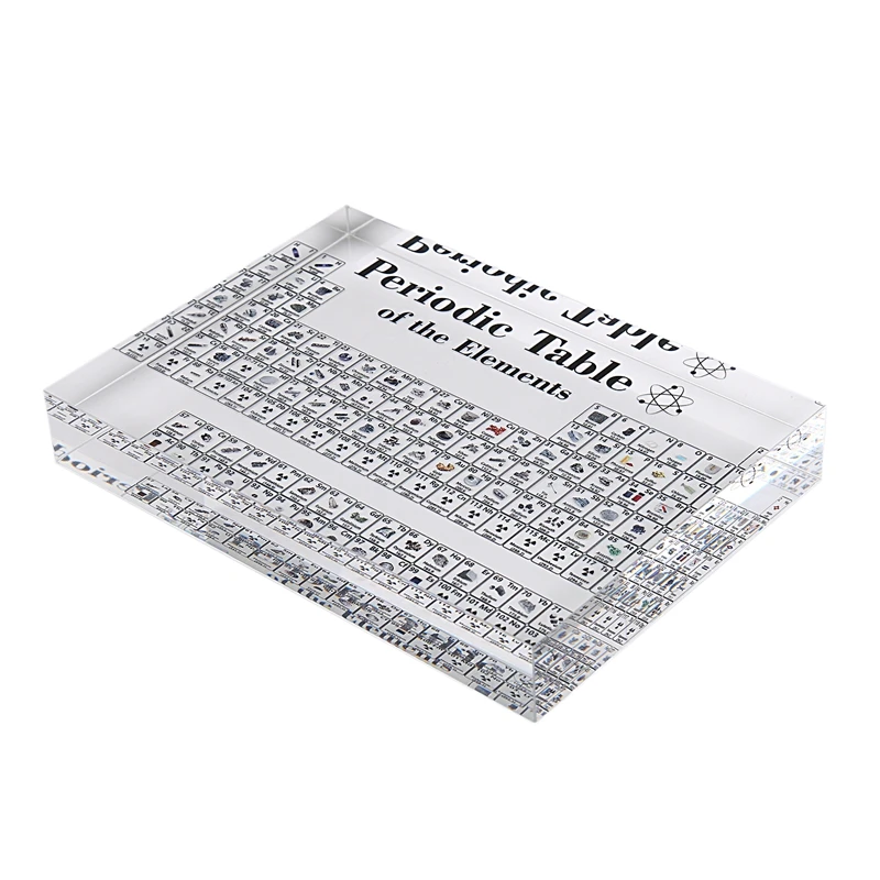 Акриловый дисплей для периодического стола с элементами студенческие подарки