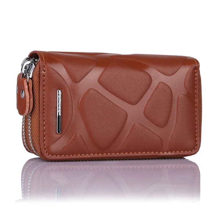 4 Colors Brand Multifunction Bag Women & Men Genuine Cow Leather key holders Double Zipper Key Card Wallet Car Case YK946 | Багаж и