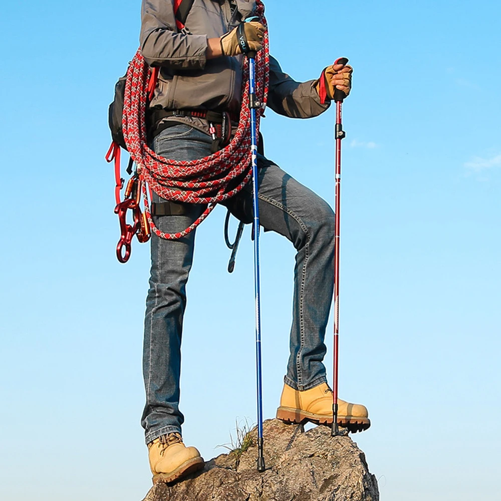 2020 открытый складной треккинговые палки светильник короткий наружный замок