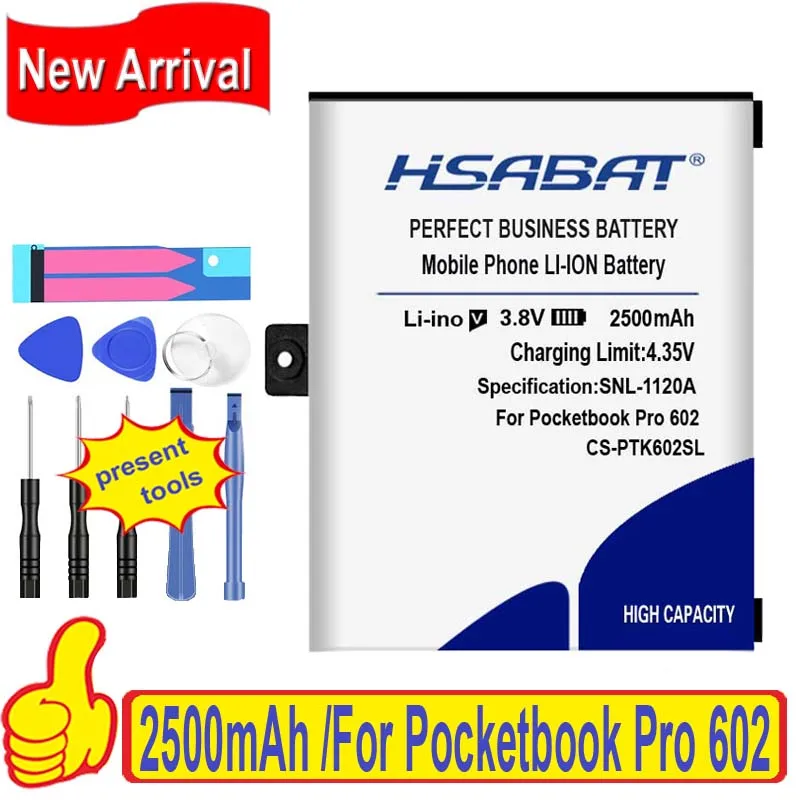 Аккумулятор HSABAT 2500 мАч для Pocketbook Pro 100% оригинальный аккумулятор