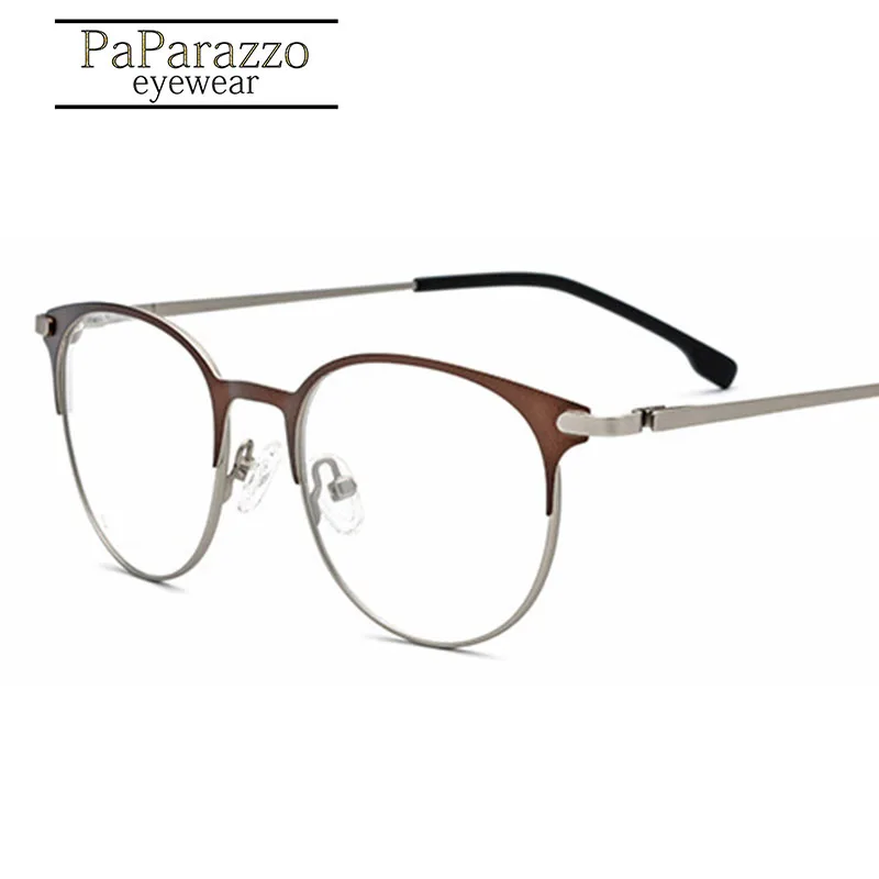 PaPa очки с оправой из сплава оправа мужские ультралегкие Женские винтажные