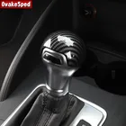 Углеродное волокно Красная Наклейка для Audi A3 8 в 2014-2018 аксессуары для интерьера автомобиля стайлинга консоли переключения передач Ручка головной рамы крышка