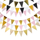 5 м Два Цветные флажки Вымпел на день Рождения овсянка баннеры на стене Свадебные Висячие Баннер вечерние гирлянда украшения на хэлоуин, популярный товар