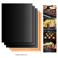 3 color bbq grill mat barbecue outdoor baking non stick pad reusable cooking plate 40 30cm for party ptfe grill mat tools