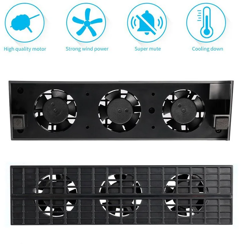 Игровые аксессуары для PS4 теплоотвод термоохлаждение USB Внешние 3 вентилятора Slim