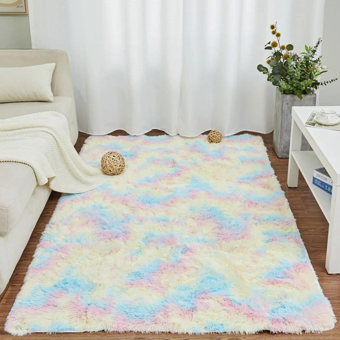 

Carpet for Living Room Anti-Slip Floor Mats Water Absorption Bedroom Gray Carpet Rugs Velvet Kids Room Mat