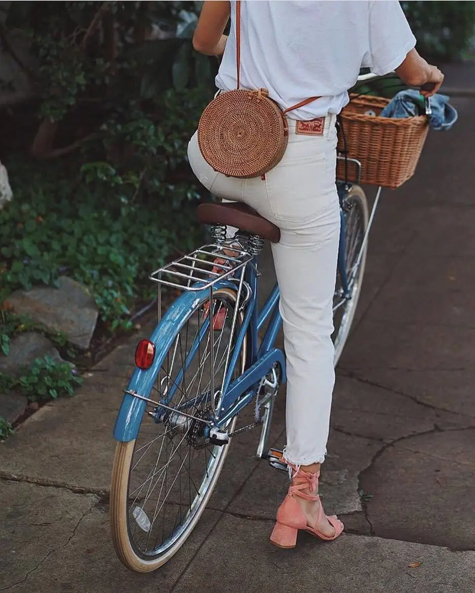 

Fashion Women Rattan Bags Round Square Straw Bag Handmade Woven Beach Crossbody Bags Circle Summer Handbags