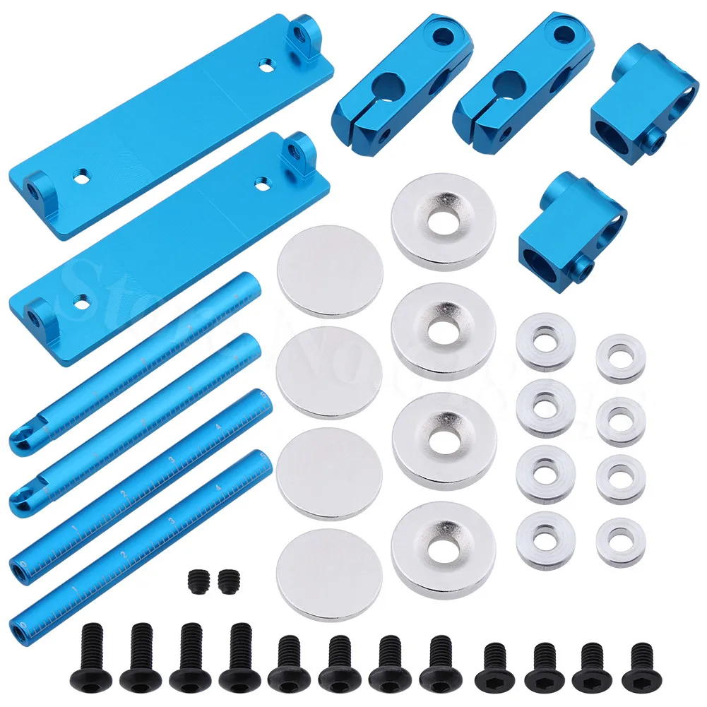 10 комплектов CNC алюминиевый Магнитный Невидимый корпус для 1/10 RC моделей