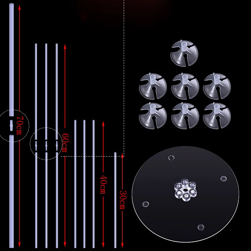 1 шт./съемная прозрачная Пряжка для воздушного шара пластиковый зажим кронштейн