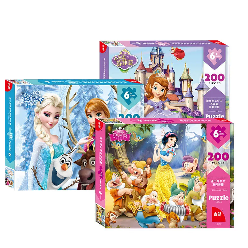 Пазл из 200 частей Disney игрушка суперлетающий человек лед Белоснежка принцесса