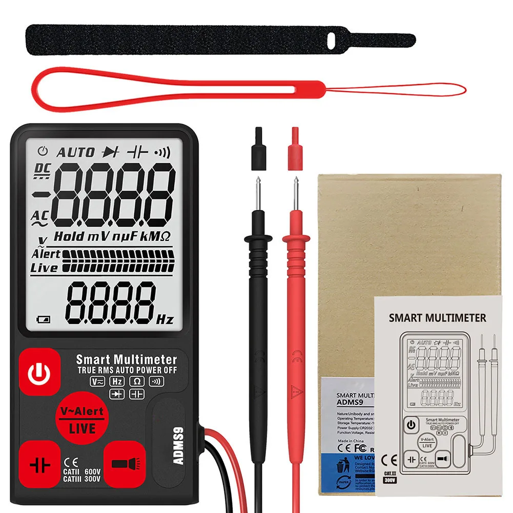 

Smart Auto Digital Multimeter 3.5inch Large Screen Display Voltage Resistance Tool ADMS9 JAN88