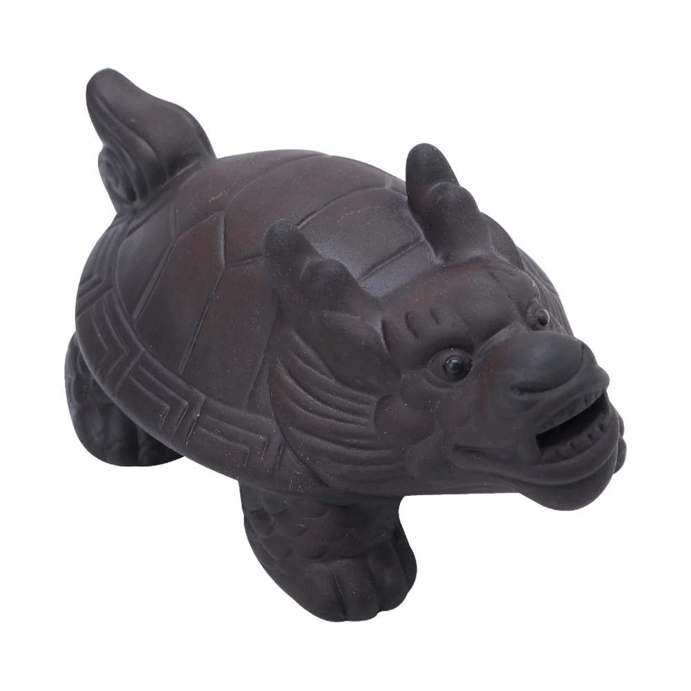 

1pc Lovely Little Dragon Turtle Ornament Home Office Desktop Tea Room Adornment