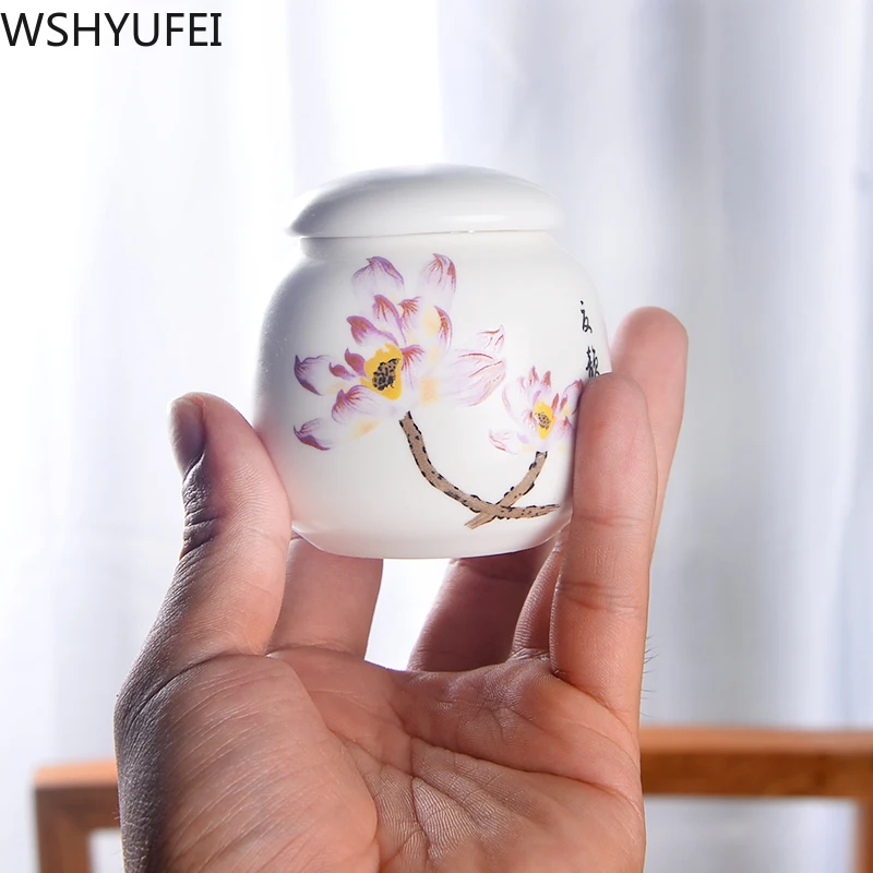 Креативные чайные банки с ручной росписью ретро керамический Стандартный горшок