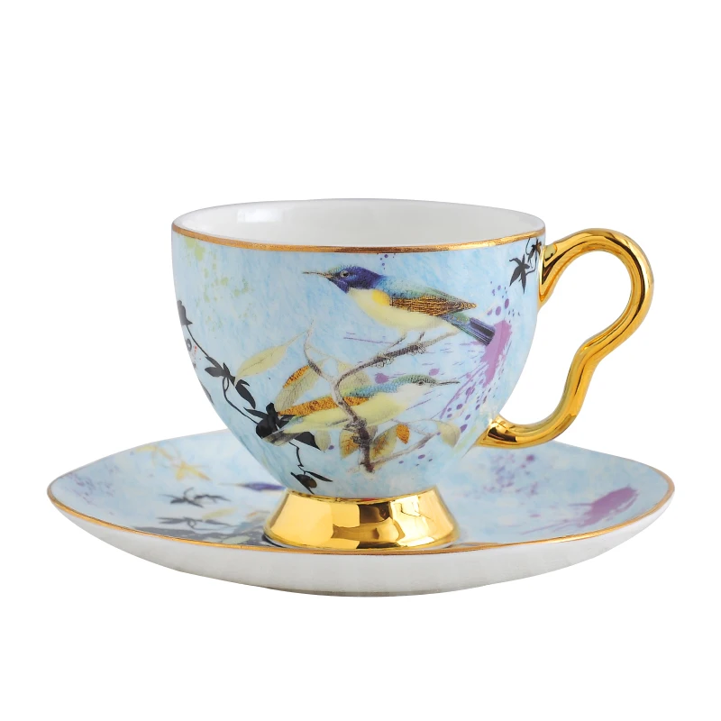 

Mugs Coffee Cups Porcelain Coffe Cup Bone China Coffeeware Tea Cups And Saucer Sets Birthday Gift Wedding Decoration New Arrival