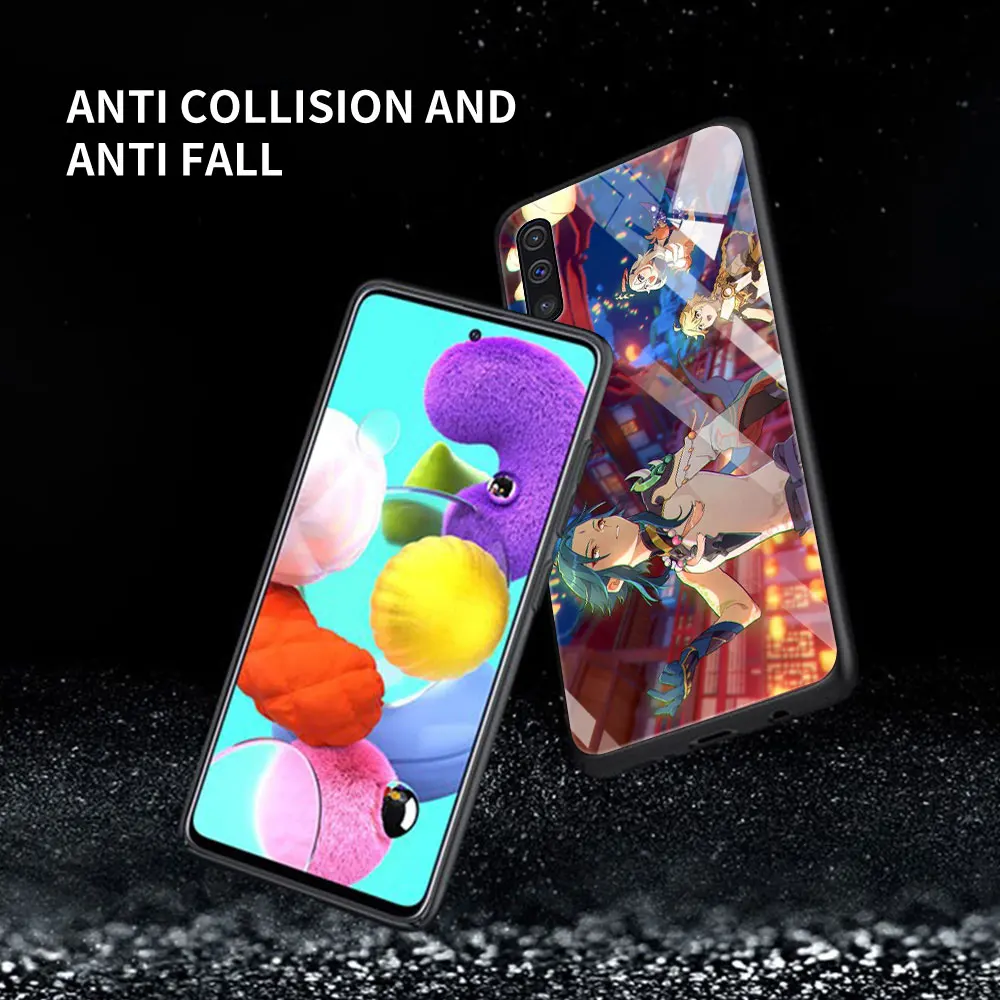 

Genshin Impact Xiao Game Glass For Samsung Galaxy A51 A71 A50 A70 Tempered Phone Case A31 A21s A30 A91 A41 M31 A40 A32 A12 Cover