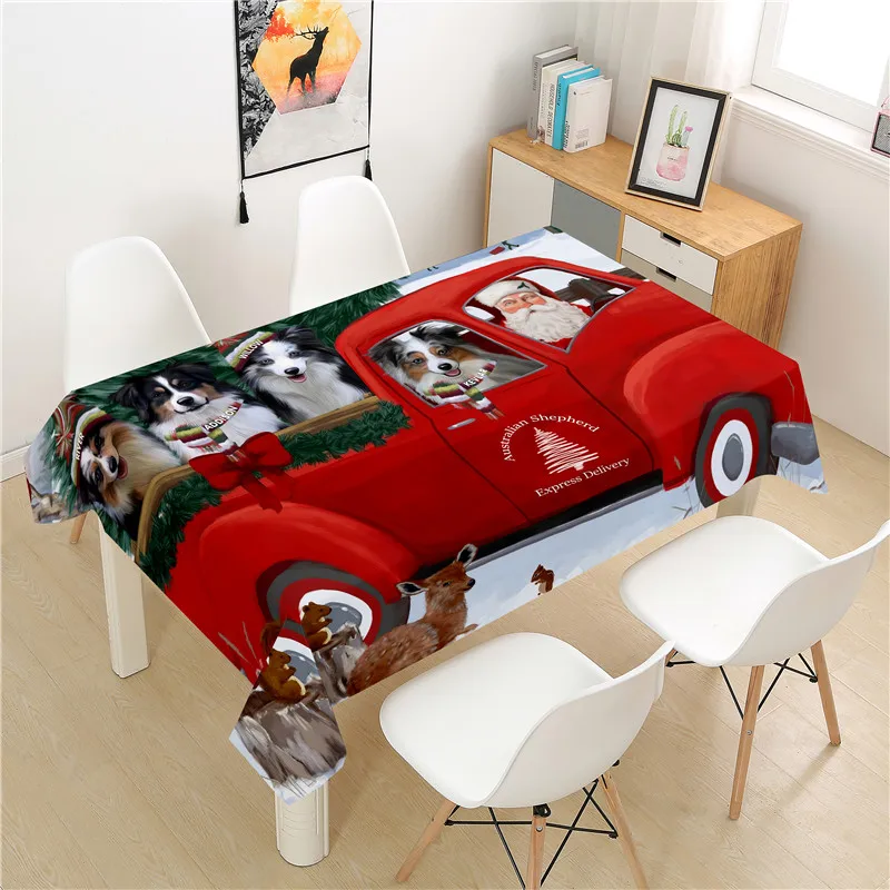 

Скатерть из полиэстера для щенков, прямоугольный столик для отеля и пикника, декоративное украшение для стола