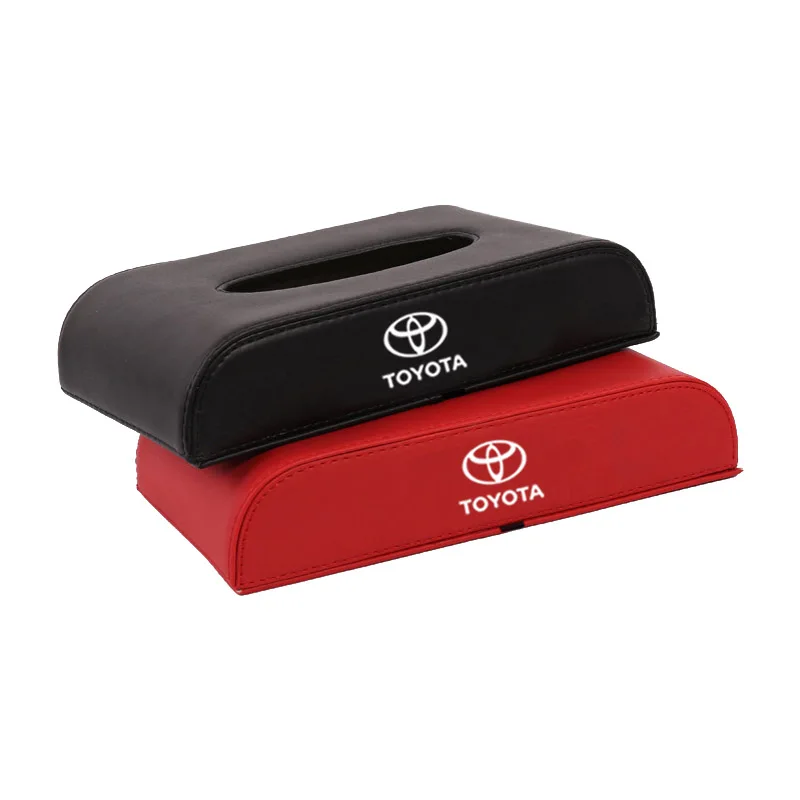 1pcs Fashion Leather Car Tissue Box Boxes Holder Accessories For Toyota C-hr Prado Rav4 Yaris Hilux Prius Avensis Corolla Camry |