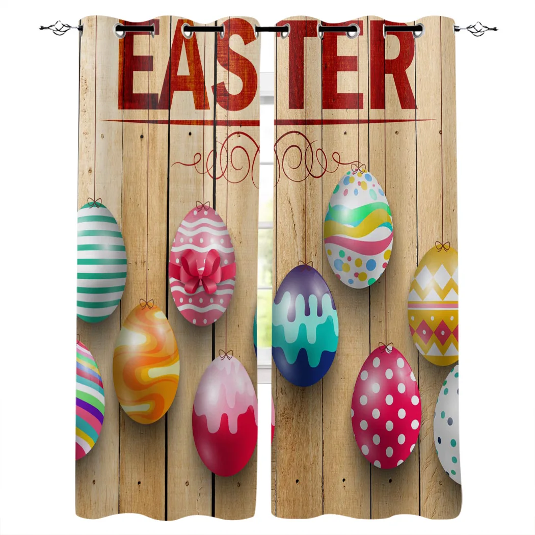 Пасхальные яйца весенние деревянные украшения для дома занавески s бытовые