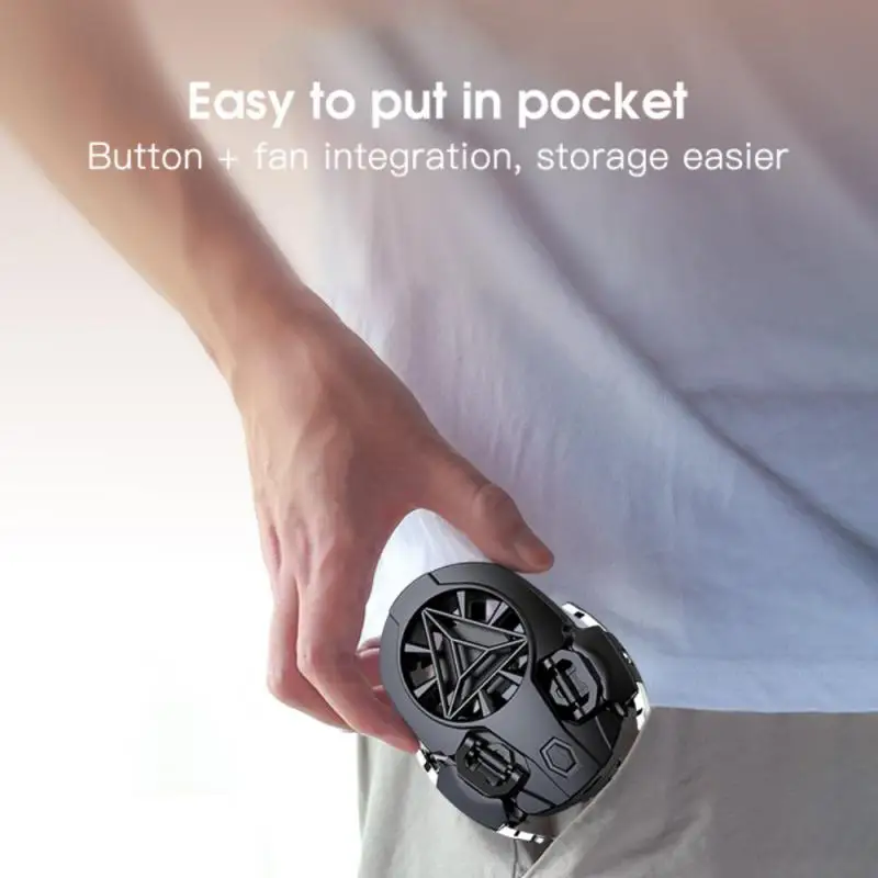 

Mobile Phone Radiator Integrated Heat Dissipation Button Chicken Artifact Auxiliary USB Game Cooler System Cooling Fan