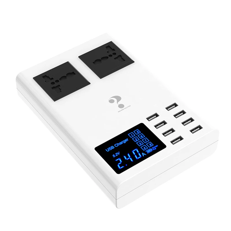 Беспроводное зарядное устройство с 8 USB-портами и ЖК-дисплеем | Мобильные телефоны