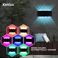automatically led wall light color rgb outdoor up down led wall lamp for home party bar lobby ktv christmas decoration