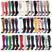 wholesale compression stocking running cycling basketball football sports socks long tube nylon compression socks men and women
