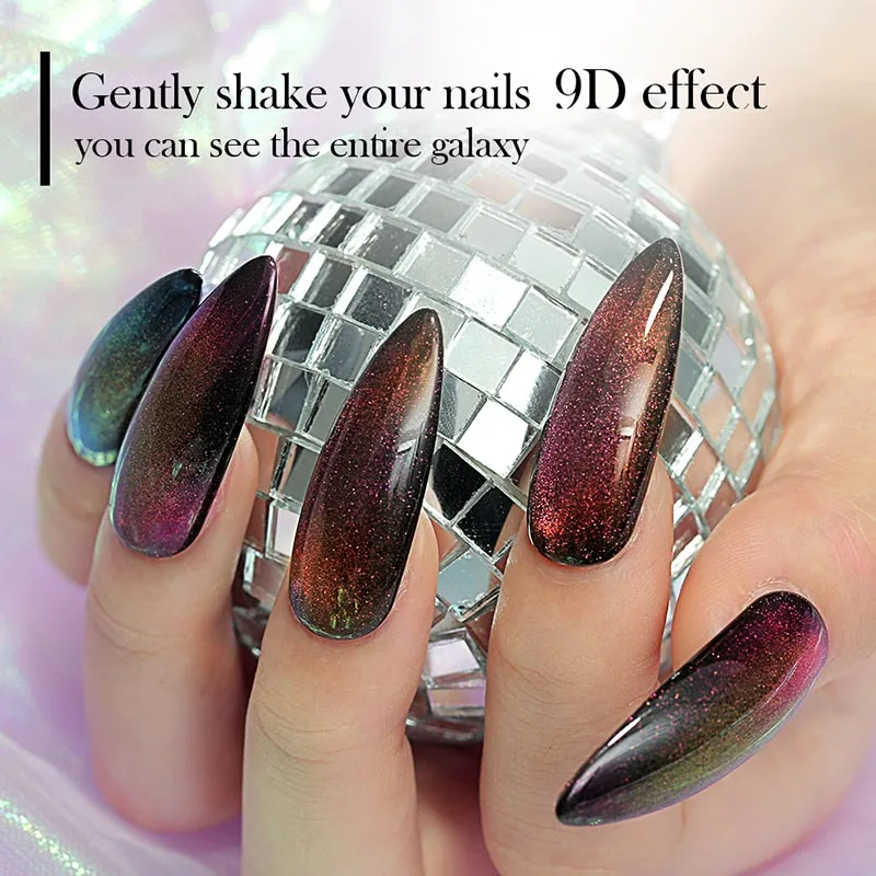 Modelones 5 шт./лот Хамелеон кошачьи глаза УФ лак для ногтей Полупостоянный Galaxy Led гель