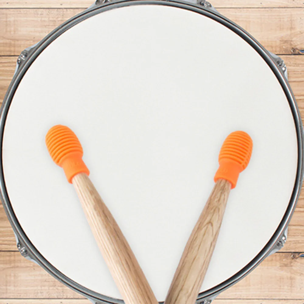 

2/4 X Silicone Head Drum Sticks Drumstick Head With Box For Practice Drum Sets Drum Mute Damper For Beginner Practicing Tips