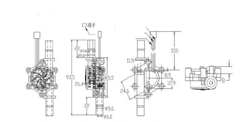 Измерение жидкости датчик расходомера турбинные расходомеры VK V7 JIYI K3A PRO K++ V2