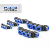 5 way pneumatic fitting pipe connector tube air quick fittings water push in hose couping 4mm 6mm 8mm 10mm 12mm pk