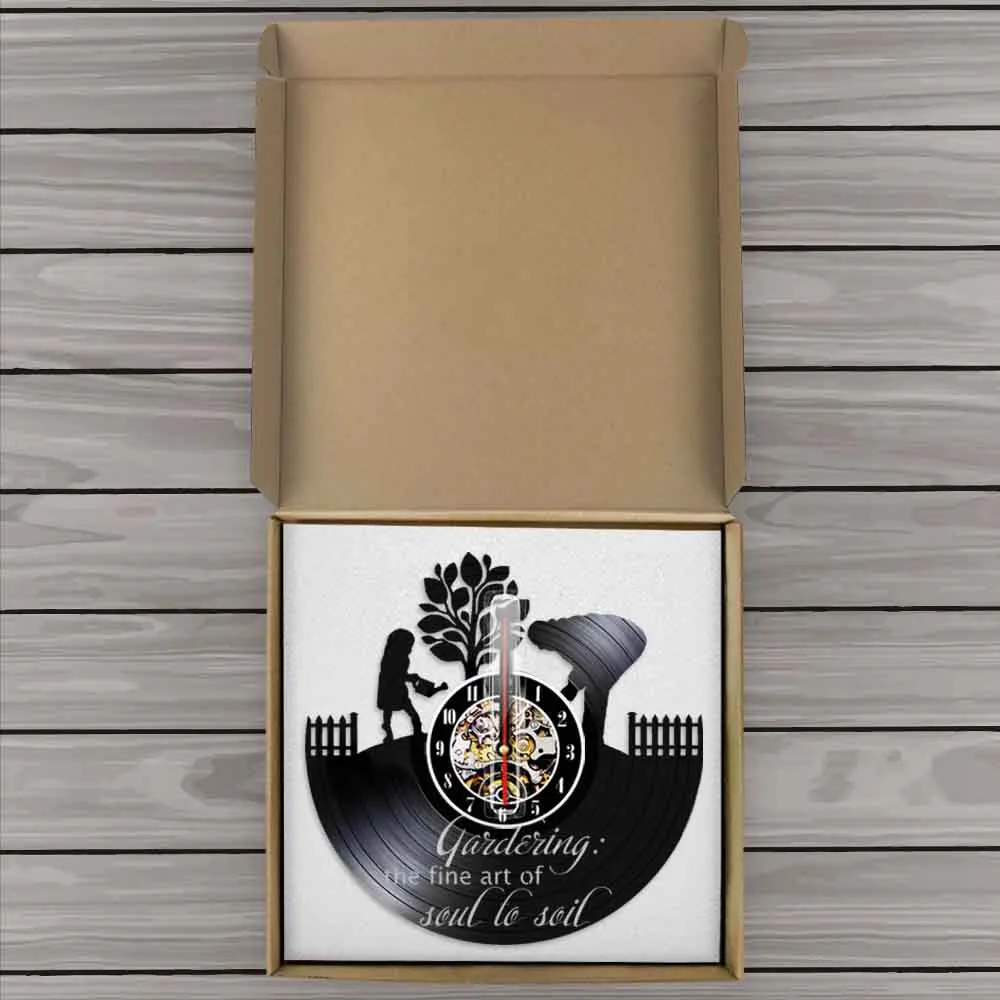 Садовые цитаты фермерский дом Стиль культура находки часы виниловая запись